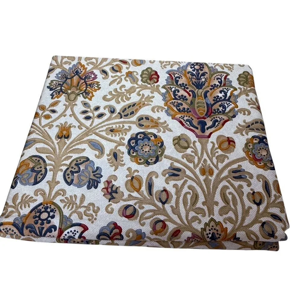 LAUREN Ralph Lauren Twin Flat Sheet Beige Marakesh Paisley 100% Cotton NEW